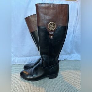 Liz Claiborne Black and Brown Riding Boots